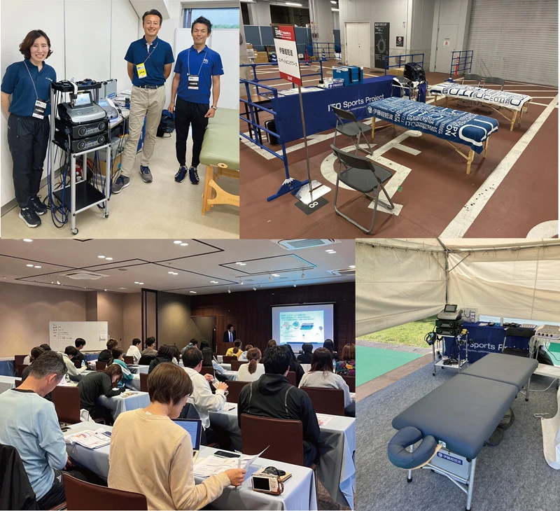 第110回 日本陸上競技選手権大会サポートブース設置の背景の写真