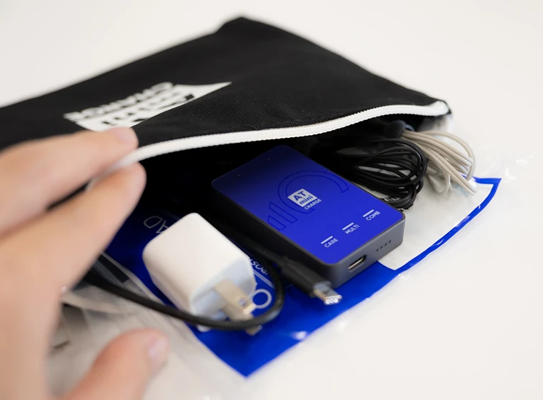ATmini CHARGE 110th Anniversary Modelの専用ケースの写真